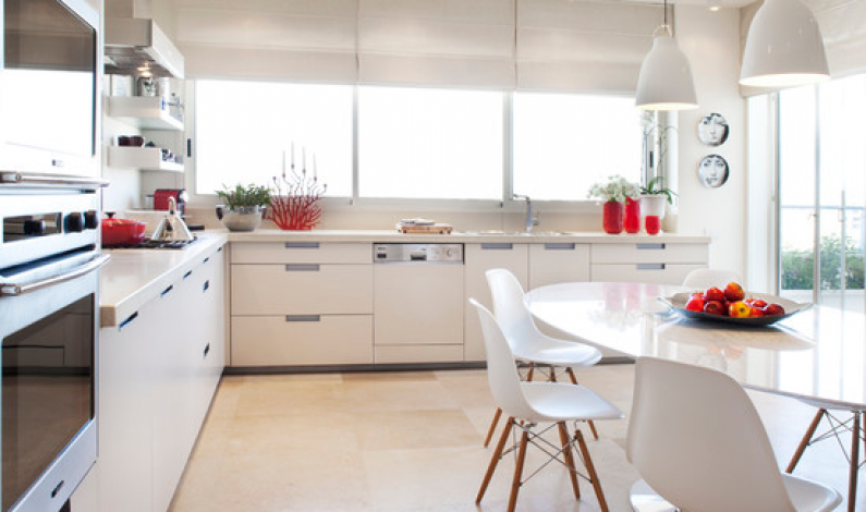 Mobila alba de bucatarie, dormitor sau living, in tendinte actuale, de cumparat online