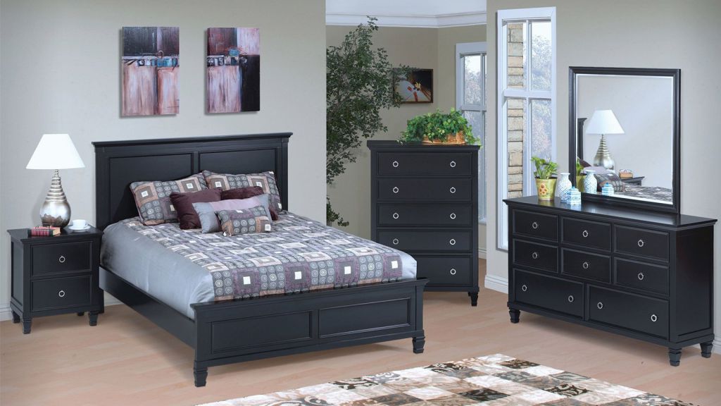 Seturi mobila dormitor, culoare negru - Modele variate, moderne, clasice, minimaliste