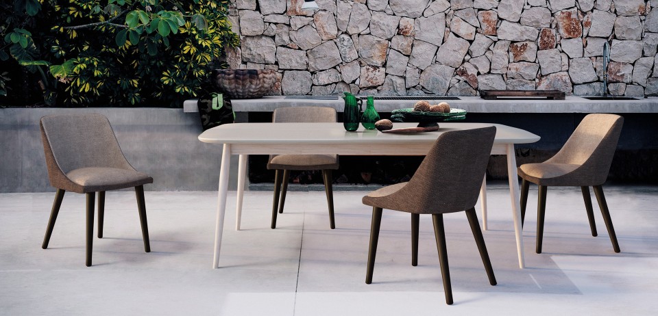 Scaune tapitate in stil scandinav, moderne, pentru un living sau o bucatrie contemporana