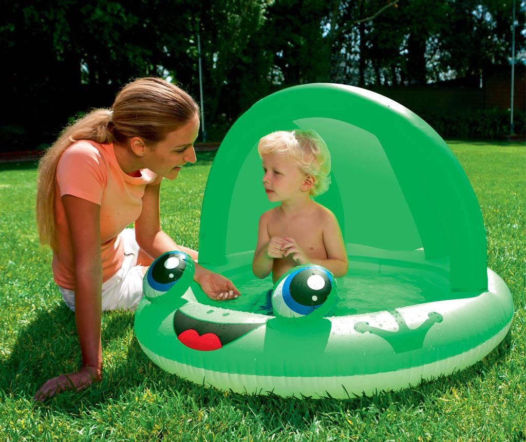 Piscine gonflabile cu parasolar si protectie UV, pentru copii