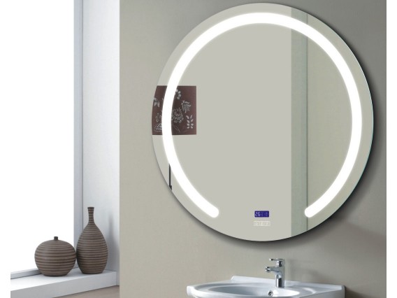 Oglinzi decorative moderne si rotunde, cu led, pentru baie, living sau hol